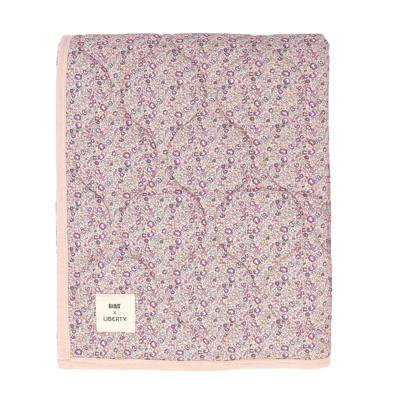 BIBS BIBS x Liberty Quilted Blanket Eloise Blush 70 x 100 cm, Børn & Forældre, Sengetøj, Dyner & Puder, Babydyner & Svøb