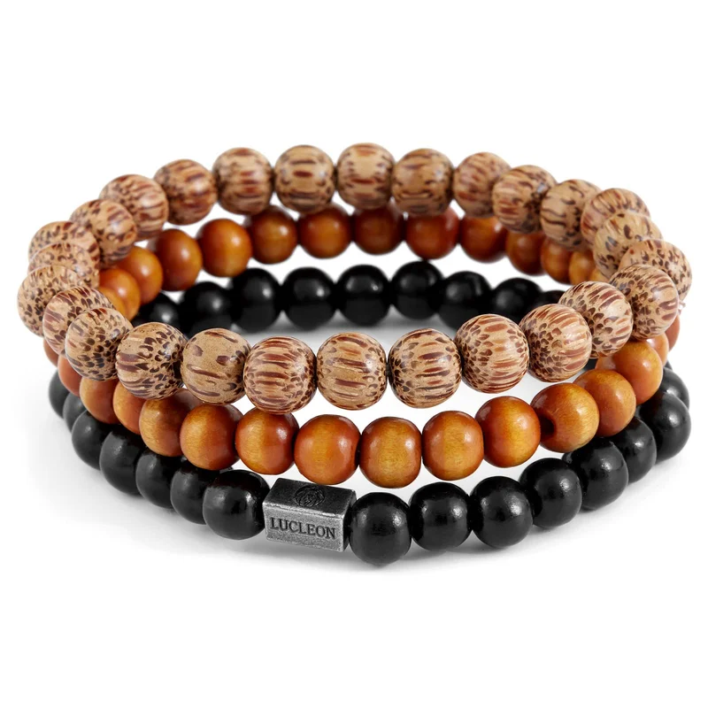 Black & Brown Náramek pro muže - Korálkové náramky