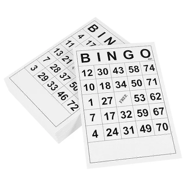 10-pack Bingospelkort BINGO Spel Slide Bingokort Bingospelset Bingokort Bingobrädspel Bingopapperskort