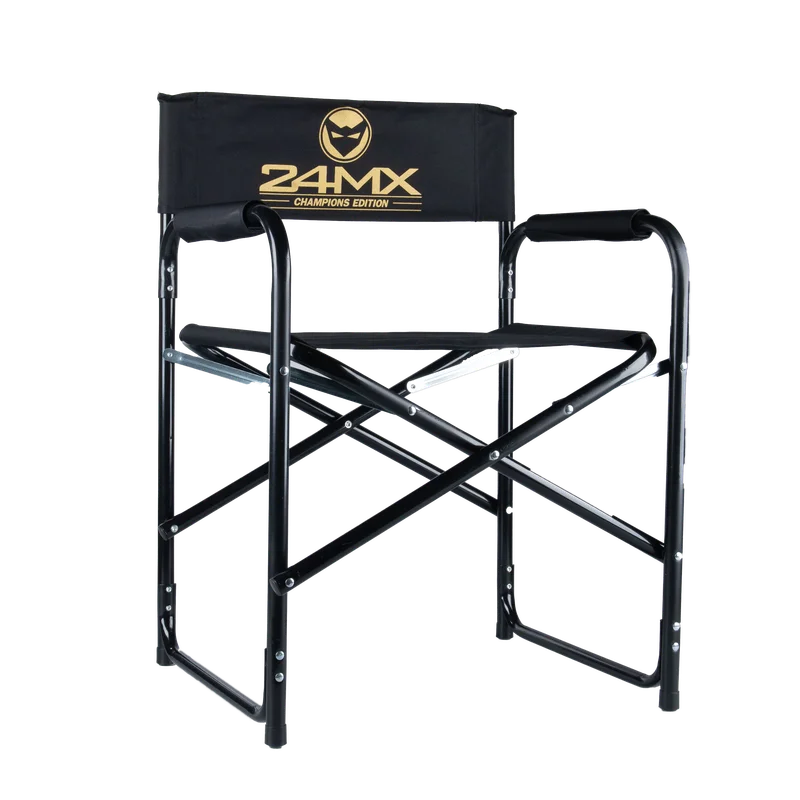 Scaun Pliant 24MX Champions Edition Negru-Auriu