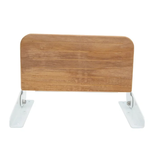 Marine Teak Tre Veggmontert Dusjsete Sammenleggbar Fotstøtte Pedal Tilbehør for Yachter RV Husholdning