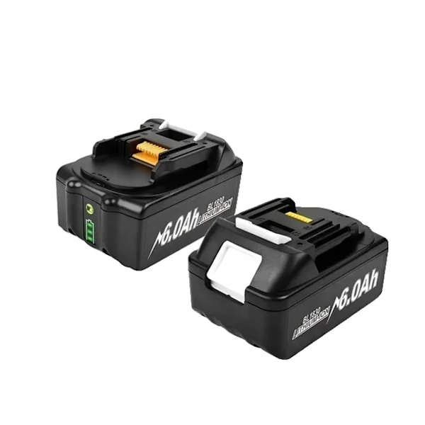 Makita 18V batteri, 6Ah kapacitet, litiumjon-teknik, 2 st 6Ah