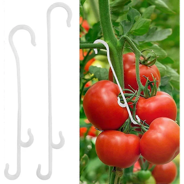 150 st Tomatkrokar Tomatstöd Krokar Tomater Grönsaker J-Krok Stödklämmor (LGL)