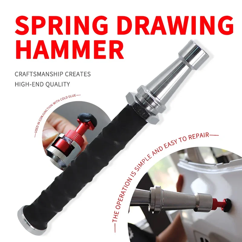 AliExpress - 27-38CM Integrierte frühling Teleskop Kleine Pull Hammer Auto Dent Reparatur Schiebe Hammer Mini Anti-Skating Hagel pull Hammer Werkzeug
