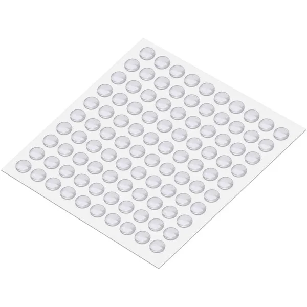 100 stk Klare Gummiunderlag, Selvklebende Møbelbeskyttere Transparente Silikonunderlag for Møbler Glassbord Dørvern