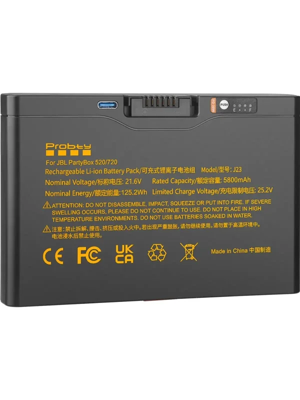 AliExpress - 5800 mAh Ersatzakku für JBL Partybox 520 Partybox 720 BOOMBOX 4 Bluetooth-Lautsprecher mit TYPE-C PD-Schnellladeanschluss