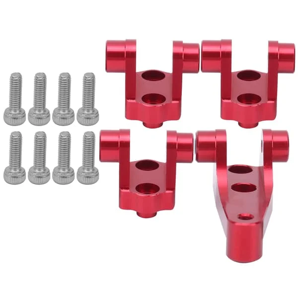 Seat holder for front and rear keel bar in aluminum alloy, fits TRAXXAS TRX4 TRX6 1/10 RC car, red