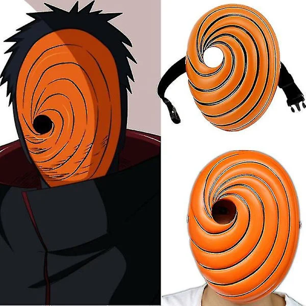 Cosplay Mask Rekvisita Uchiha Obito Orange Resin Party Halloween Tobi Mask Gift_x005f_x005f_x005f_x000d_