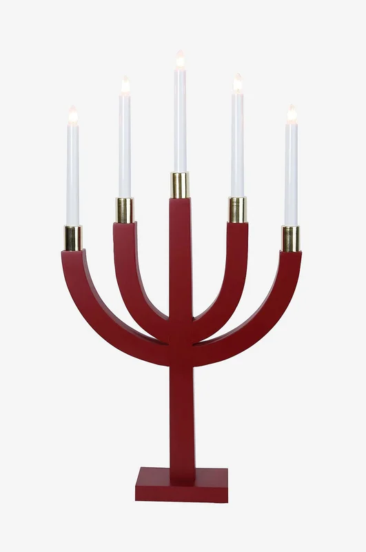 Star Trading - Adventsstake Elias - Rød - Adventsstaker - Fra Homeroom