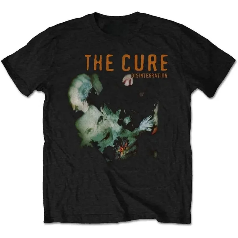 AliExpress - T-shirt d'été à imprimé motif The Cure Disintegration, en coton, pour hommes et femmes, style décontracté, classique, pour la rue, avec 