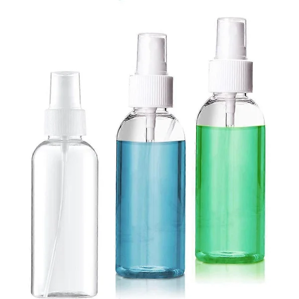 3 st 50 ml Sprayflaska Transparent Tom Fin Mist Sprayflaska Rese Atomizer Liten Plast Mist Parfym Atomizer Sprayflaska