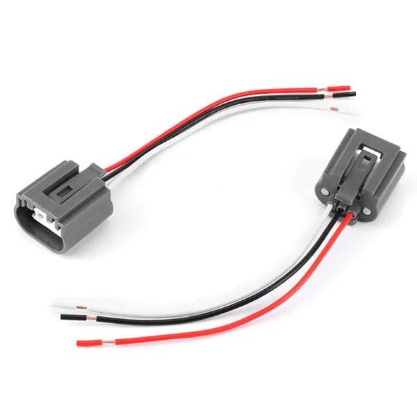 2 st H13 9008 Hona Sockel Kabelhärva Adapter Kontakt för Ljus Värmebeständig Keramisk LED-kontakt