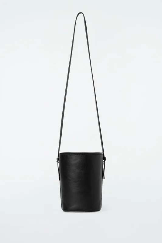 COS Mini Bucket Bag - Leather in Black - Women