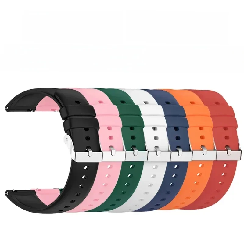 AliExpress - Universal-Uhrenarmbänder, 22 mm, 20 mm, Schnellverschluss-Silikonband, weiches Gummi-Armband für Huawei Samsung Xiaomi Amazfit Smartwatch