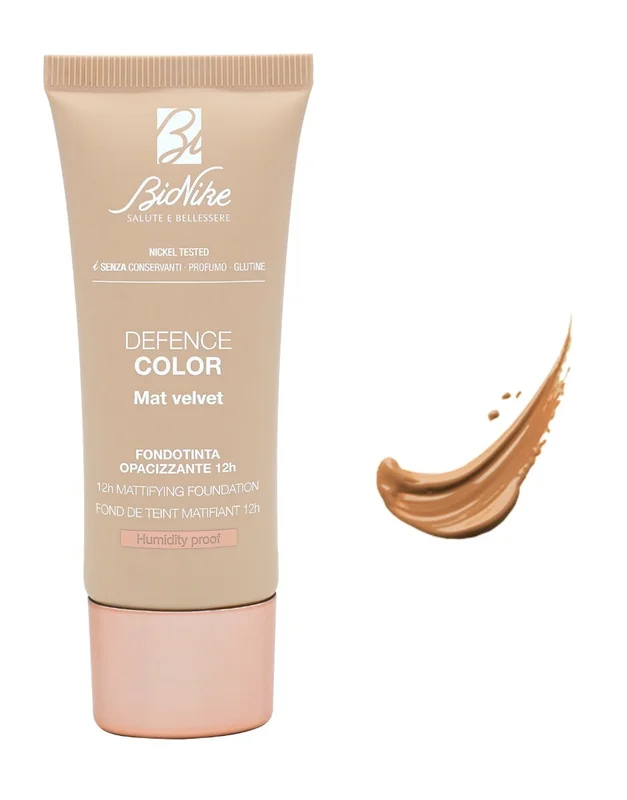 Bionike Defence Color Mat Velvet Fondotinta N. 406 Miel Cannelle