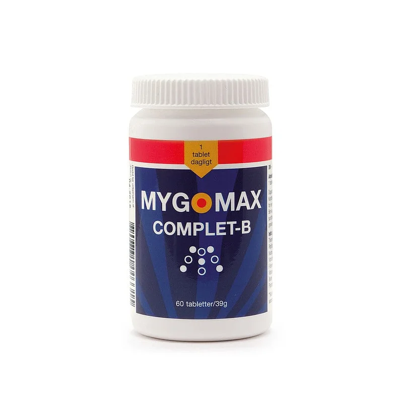 Mezina MYGOMAX B-vitamin Complex 60 tabl., Helse & Madvarer, B-vitamin, Øvrige