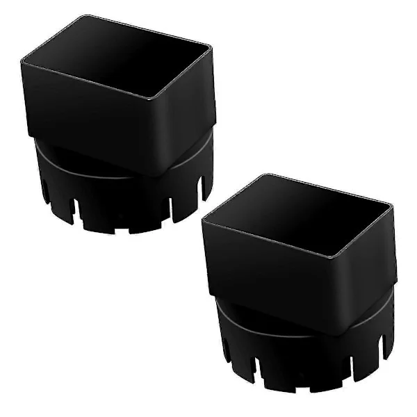 Takränna Avloppsrör Adapter, Takränna Avloppsrör Förlängningar Universal, Avloppsrör Förlängare, Svart 2-pack
