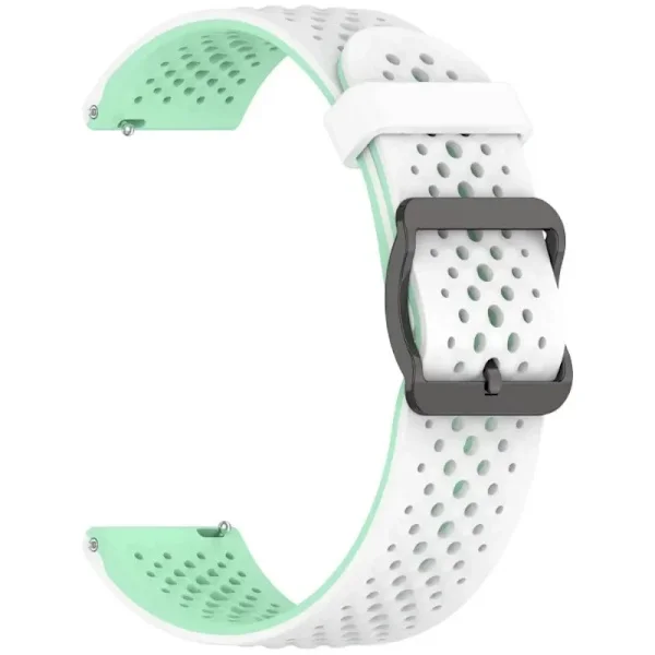 22mm 20mm Silikonarmband kompatibelt med Garmin Forerunner 965 265 255 55 165 645 Andningsbart armband kompatibelt med Garmin Vivomove Trend/Venu 3 