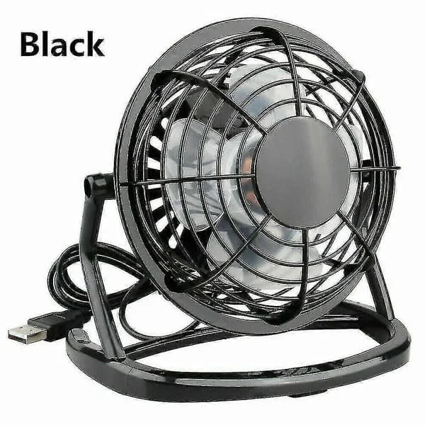 Skrivbordsfläkt USB, USB Portabel Minifläkt 0,8 m USB-kabel Personligt Metallbord