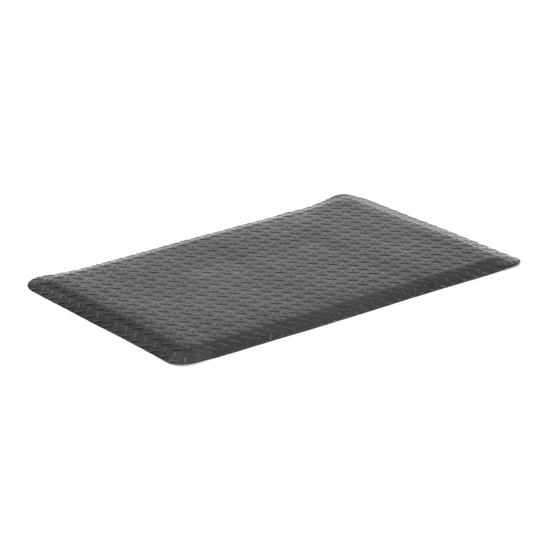 Arbetsplatsmatta, 910x600 mm, svart