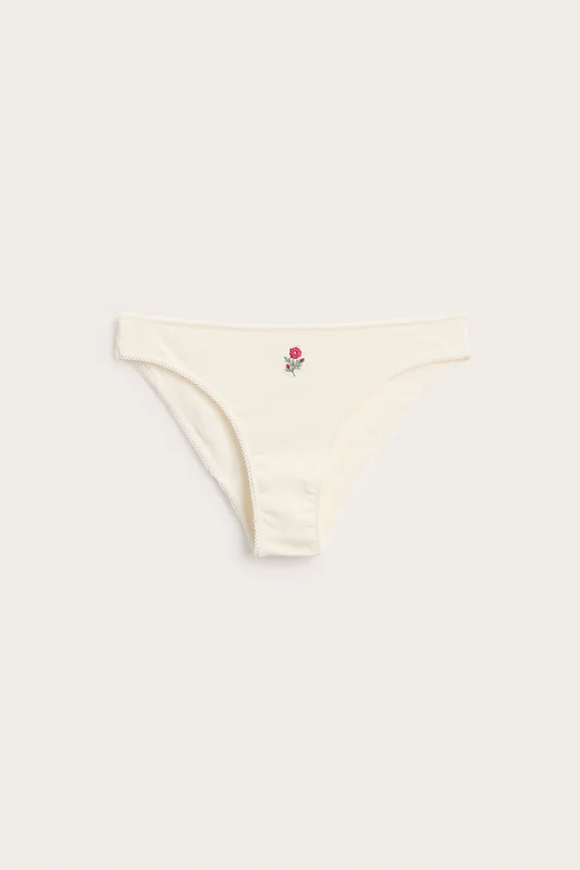 Kappahl | Brazilian trosa med brodyr Offwhite L | Dam