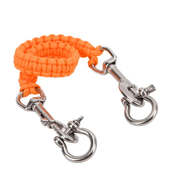 Dykkerkamera Bakke Håndtag Reb Korrosionsbestandighed Undervands Kamera Snor Rem Orange