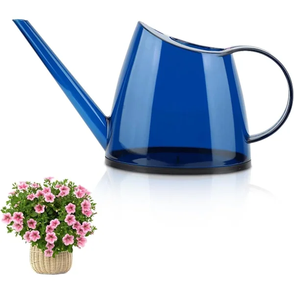 1,2L Vattenkanna, Inomhus Vattenkanna för Krukväxter, Växt Vattenkanna med Lång Pip Liten Inomhus Vattenkanna Transparent för Trädgård Blommor, 6,8×