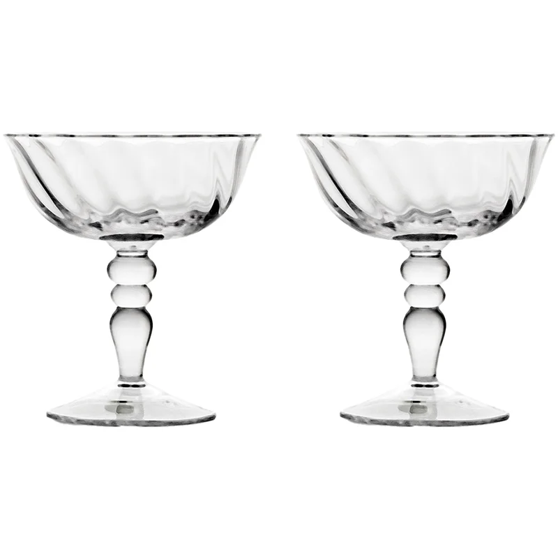 Byon Italian Opacity coupeglas 15 cl 2-pack, klar | Dukning & Servering > Glas > Champagneglas | Bagaren och Kocken