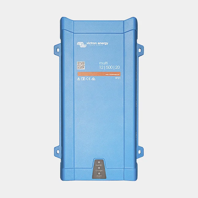 Inverter / växelriktare med laddare Victron Multiplus, ren sinuskurva, 12 V - 230 V, 1300 W (1600 VA)