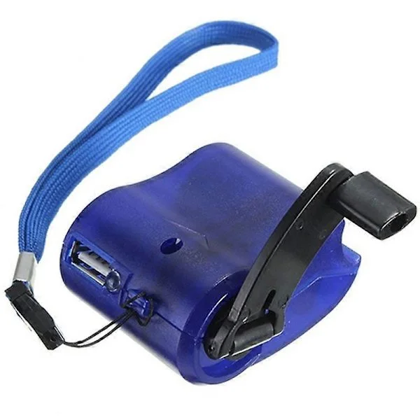 Travel USB Hand Crank Phone Charger with Light Eco-Friendly Crank Charger