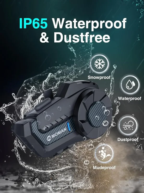 AliExpress - Intercom pour casque de moto Moman H2Pro, intercom universel bidirectionnel pour moto, système de communication pour casque 1000M, 