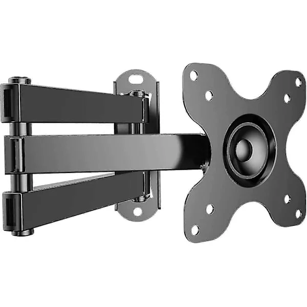 TV-veggfeste med sving, tilt og forlengelse, Full Motion TV-veggfeste for de fleste 13-30 tommers flate/buede TV-er, holder opptil 10 kg, VESA 100x100