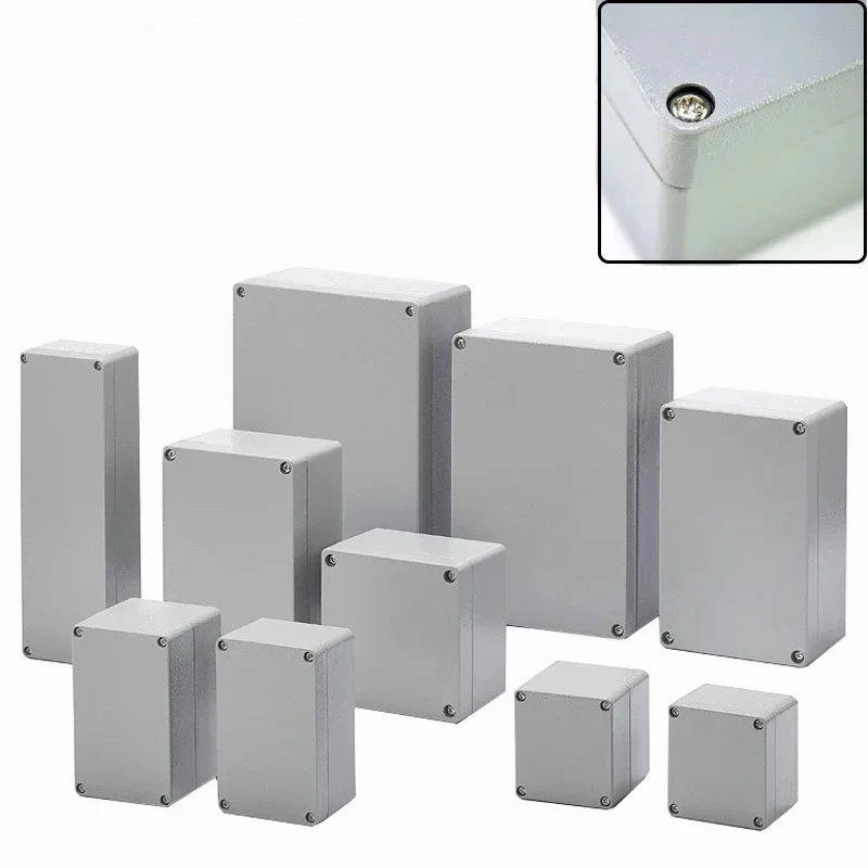 AliExpress - 1pc Aluminium guss Anschluss dose Metall knopf Box Power Box Aluminium legierung Draht box Innen und Außen wasserdichte Box Klemmen 