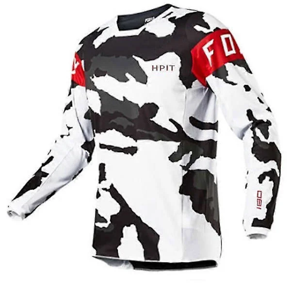 2020 Herr Downhill Tröjor Hpit Fox Mountainbike Mtb Skjortor Offroad Dh Motorcykel Tröja Motocross Sportkläder Kläder Fxr Cykel