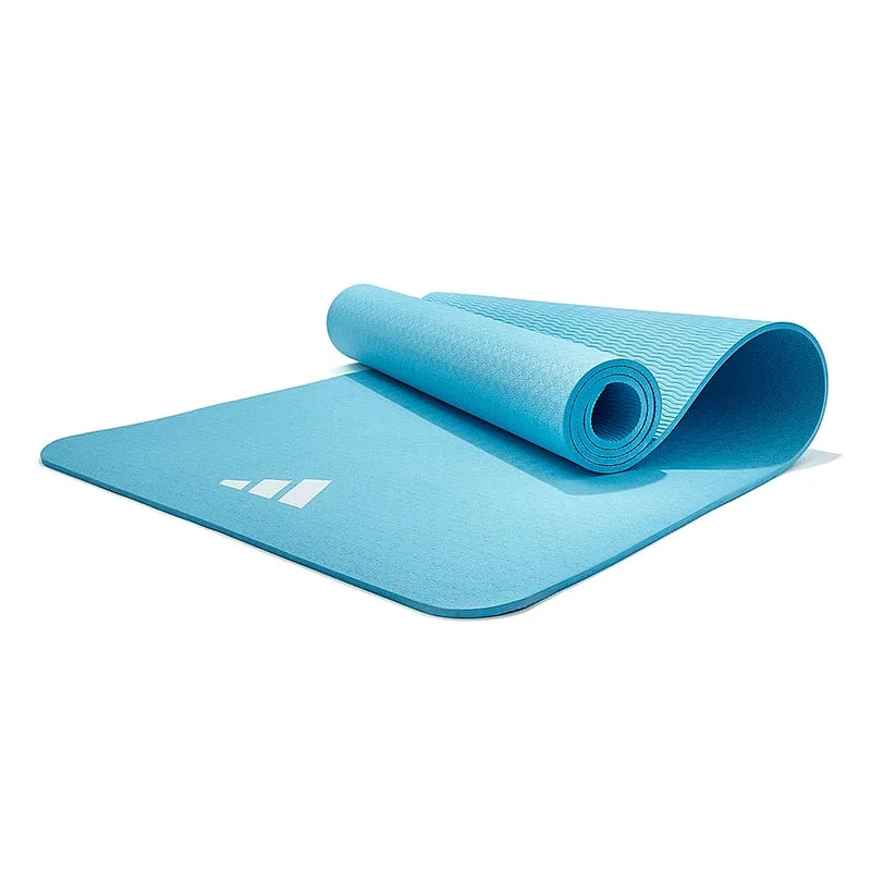 Spar 20% • Køb 2, Adidas Yogamåtte Lyseblå 8 mm, Sport & Velvære, Yogaudstyr, Yogamåtter