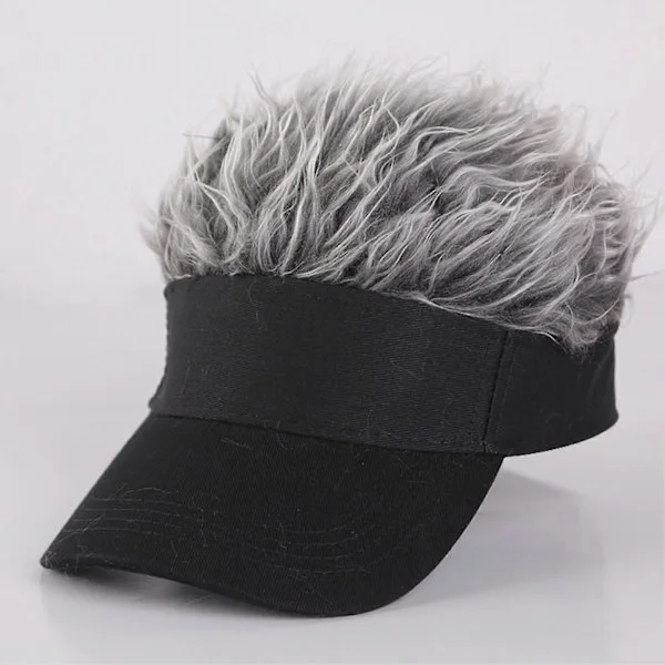 Herre Parykk Hår Baseball Caps 6 Farger Herre Baseball Caps