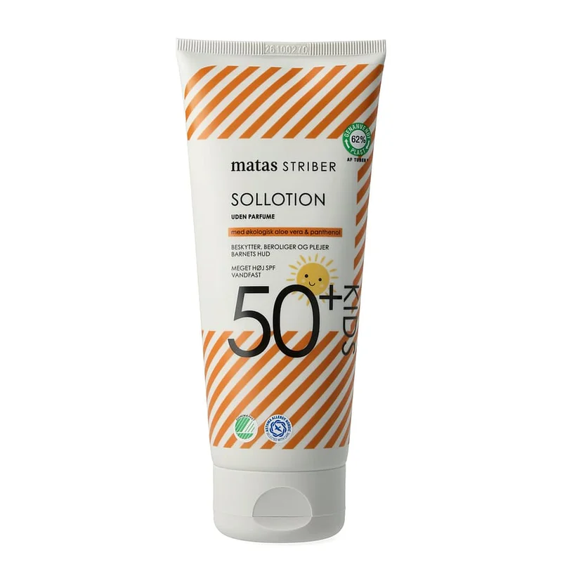 Spar 30% • Køb 2, Matas Striber Sollotion Kids SPF 50+ Uden Parfume 200 ml, Børn & Forældre, Skincare Til Børn, Solcreme Til Børn