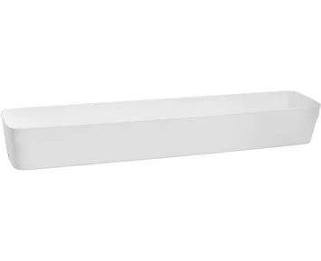 Nordiska Plast Småförvaring 74x296mm Vit till Flexible Clear - Förvaringsbox i plast, 29,6 x 7,4 cm