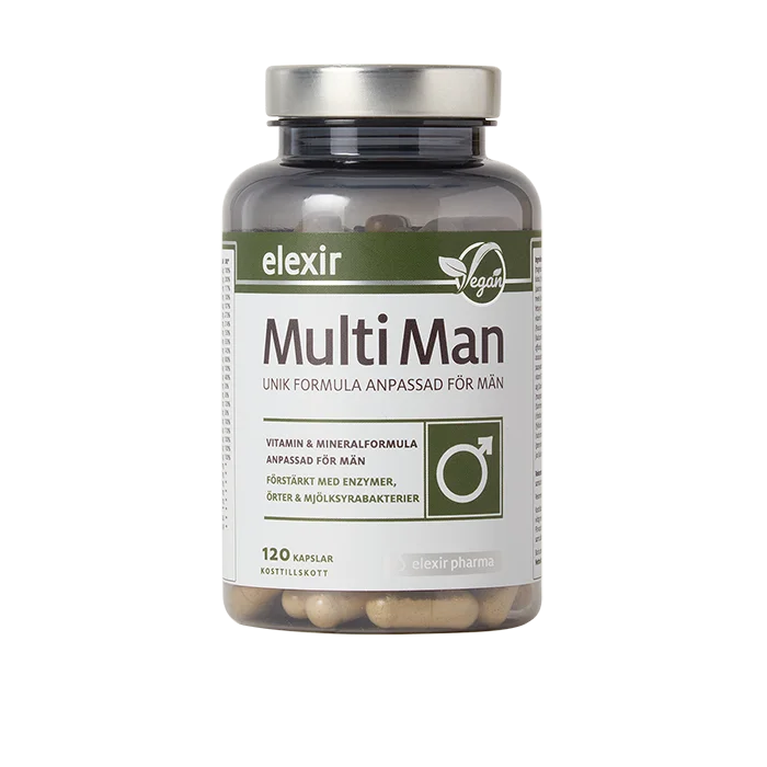 Elexir Pharma Multivitamin Man 120 kapslar