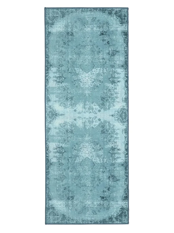 Medallion Washable Small Scarlett Rug - Turquoise 80X200 Classic Style