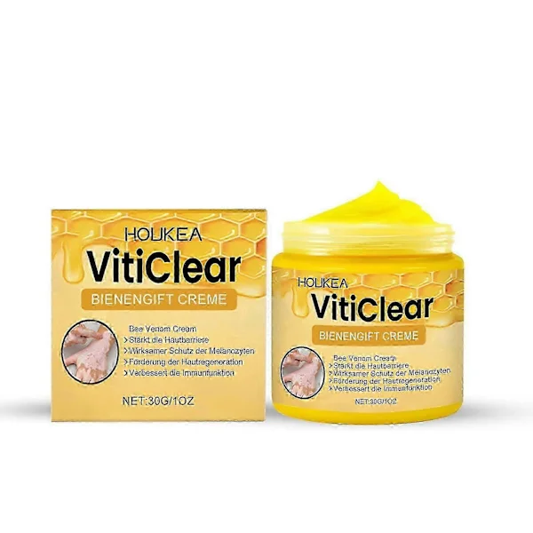 1-3x Bigift Bee Venom Anti-Vitiligo Cream, Bee Venom Cream to Strengthen Skin Barrier, Effective Melanocyte Protection, Skin Regeneration (2PCS)