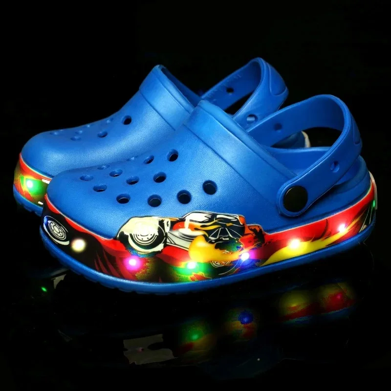 AliExpress - Sommer Baby Mädchen Led Licht Sandalen Nette Cartoon kinder Casual Schuhe Anti-rutsch Kinder Strand Schuhe Outdoor Schuhe