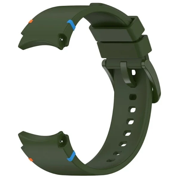 Originalband för Samsung Galaxy Watch 7/FE/5 Pro/6/4 classic 44mm 40mm Silikon sportarmband correa Armband Army green B Watch 5 40mm 44mm Army gre