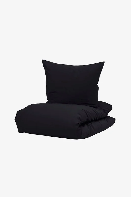 Borås Cotton - Bäddset Cloud - Svart - Påslakanset - 150X210 - Från Homeroom