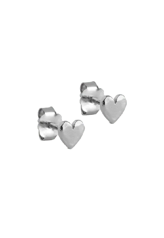 ENAMEL Copenhagen Örhängen, Heart Örhängen Dam Silver ONESIZE