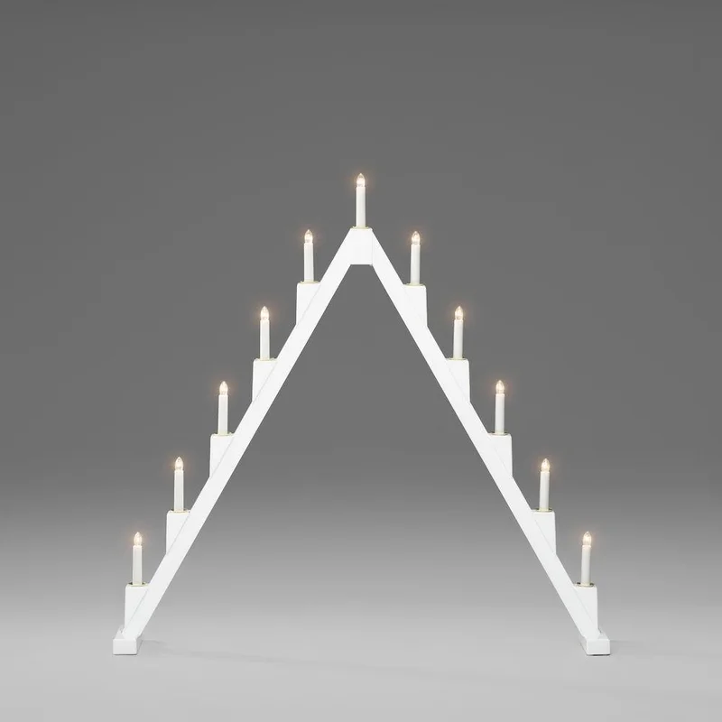 Konstsmide 3592-210 Adventsljusstake vit, 11 ljus, Belysning