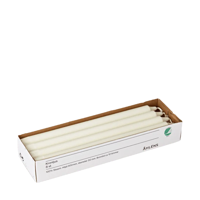 Åhléns Home Kronljus 30 cm, 8-pack Ljus & ljusstakar Vit ONESIZE
