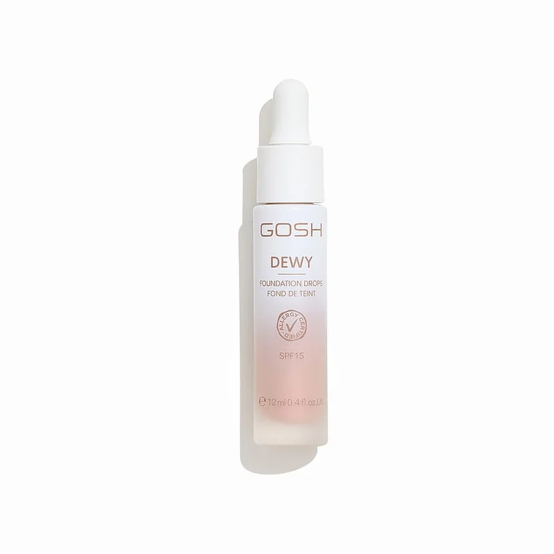 Gosh Copenhagen DEWY Foundation Drops 010 Deep, Makeup, Ansigt, Foundation