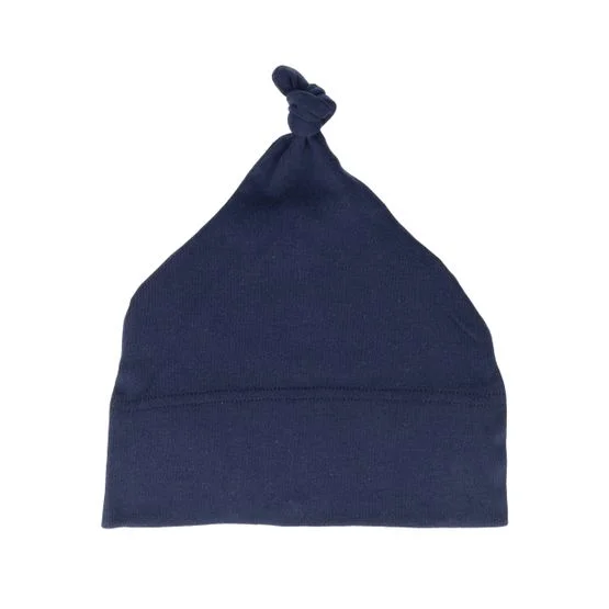 Babybugz - Blå traditionalbeanie Beanie - Kids Nautical Navy Baby One-knot Beanie @ Hatstore