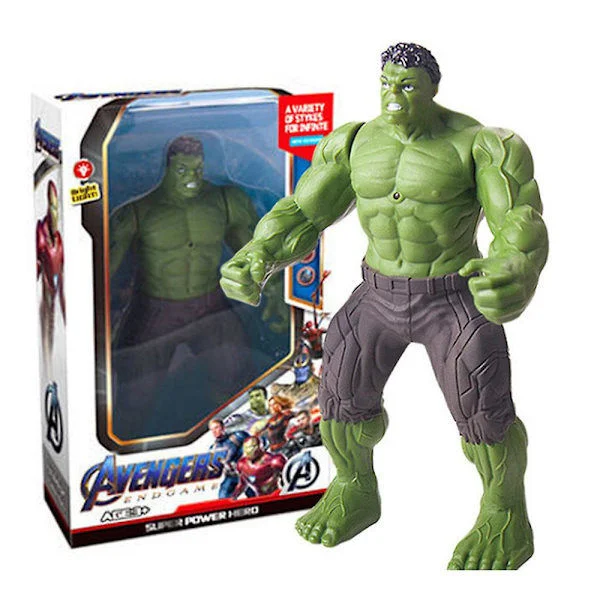 Iron Man Spider-Man Actionfigurer Captain America Legetøj med Lys Borddekoration Børnefødselsdagsgave Db The Hulk